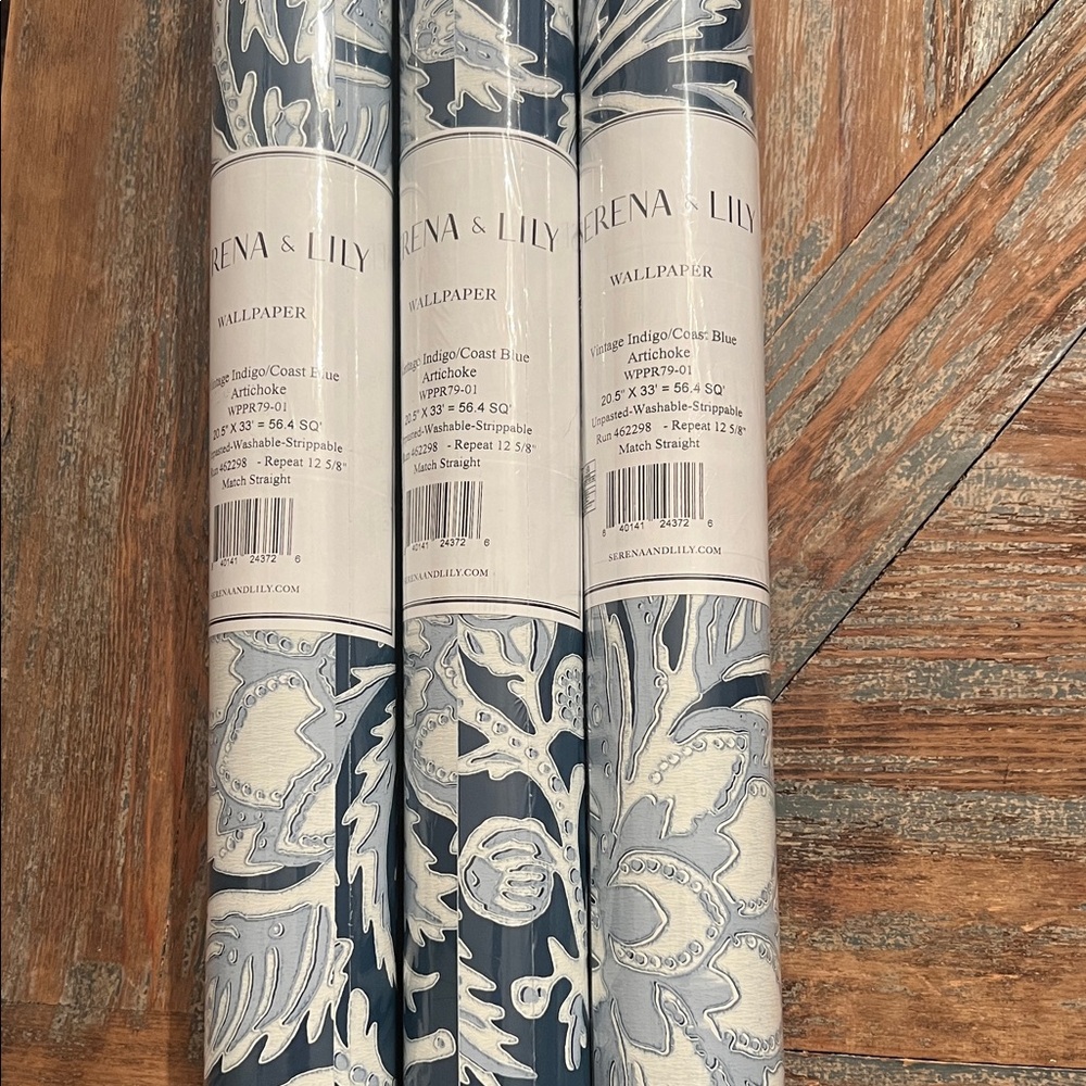 Serena & Lily Navy and White Coastal Wallpaper